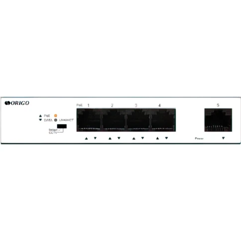 Коммутатор/ Unmanaged Switch 4x1000Base-T PoE, 1x1000Base-T, PoE Budget 60W, Long-range PoE up to 250m, metal case фото 2
