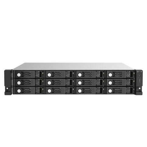 Полка расширения сетевого хранилища без дисков/ ENTERPRISE QNAP TL-R1220Sep-RP SAS expansion module, 12 bays 3.5 "/ 2.5" SAS / SATA 12/6 Gb / s rackmount, 2 power supplies. W/o RAIL-B02 фото 1