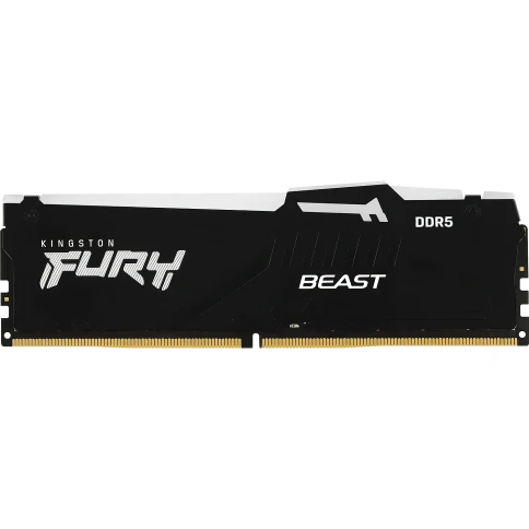 Память оперативная/ Kingston 64GB 6000MT/s DDR5 CL40 DIMM (Kit of 4) FURY Beast RGB XMP фото 1
