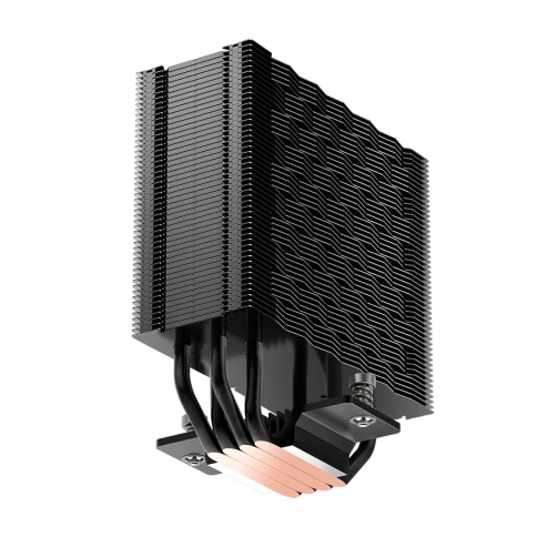 Кулер для процессора/ CPU Cooler PCCooler RZ400 V2 BK (230W, 4-pin PWM, 155mm, Al/Cu, 4x6mm, 1x120mm, 86.73CFM, 32dBA, 2200RPM, S: 1851/1700/1200/115X, AM5/AM4, black) фото 5