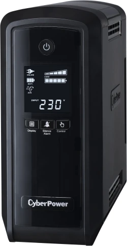 ИБП CyberPower CP900EPFCLCD, Line-Interactive, 900VA/540W, 6 Schuko розеток, USB, RJ11/RJ45, LCD дисплей, Black, 0.33х0.36х0.2м., 8.3кг./ UPS Line-Interactive CyberPower CP900EPFCLCD 900VA/540W USB/RJ11/45 (6 EURO), с чистым синусом при работе от АКБ фото 4