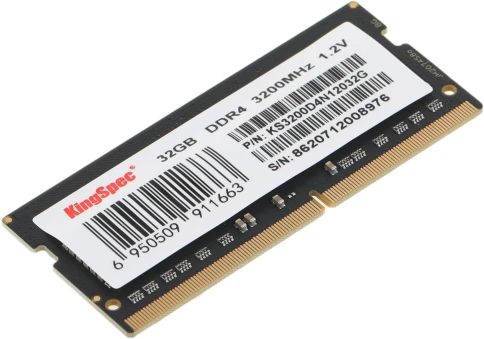 Память DDR4 32GB 3200MHz Kingspec KS3200D4N12032G RTL PC4-25600 CL22 SO-DIMM 260-pin 1.2В dual rank Ret фото 1