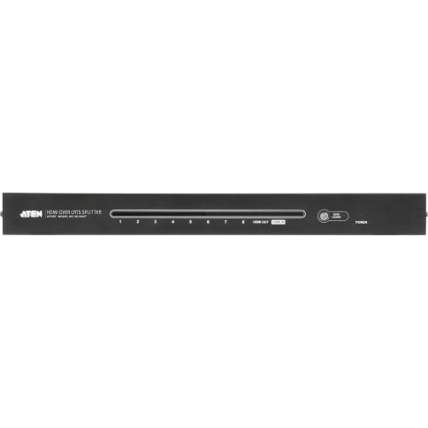 Переключатель, электрон., KVM+Audio+USB 2.0, 1 user USB+HDMI => 4 cpu USB+HDMI, соШнур. USB 4х1.8м., 480i/480p/720p/1080i/1080p/1920x1200 DVI, настол., исп.стандартШнуры, без OSD, некаскад/ 8 PORT HDMI OVER CAT5 SPLITTER фото 2