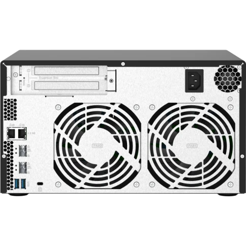 Сетевое хранилище без дисков/ SMB QNAP TS-832PX-4G 8-Bay NAS, AL324 64-bit quad-core 1.7GHz, 4GB DDR4 SODIMM RAM (up to 1x16 GB), 8 x 3.5"/ 2.5" drive slots, 2 x 10GbE SFP+ LAN, 2 x 2.5 GbE LAN, 3 x USB 3.2, PCIe slot  Gen.2 x 2, 3xUSB 3.2 фото 4