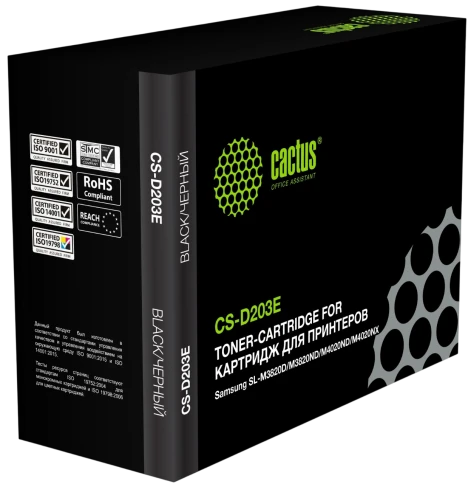 -/ Картридж лазерный Cactus CS-D203E MLT-D203E черный (10000стр.) для Samsung SL-M3820D/M3820ND/M4020ND фото 1