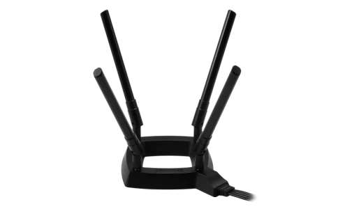 Сетевая карта Wi-Fi/ QNAP QWA-AC2600 Dual-band AC2600 wireless PCIe expansion card фото 2