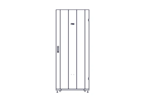 Шкаф Systeme Electric, серия Uniprom, 42U-800/1070, боковые панели 4шт, черный фото 6