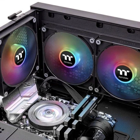 Вентилятор для корпуса Thermaltake CT120 Sync ARGB 120х120x25 черный 4-pin 25.8дБ (упак.:2шт) (CL-F149-PL12SW-A) Ret [CL-F149-PL12SW-A] фото 4