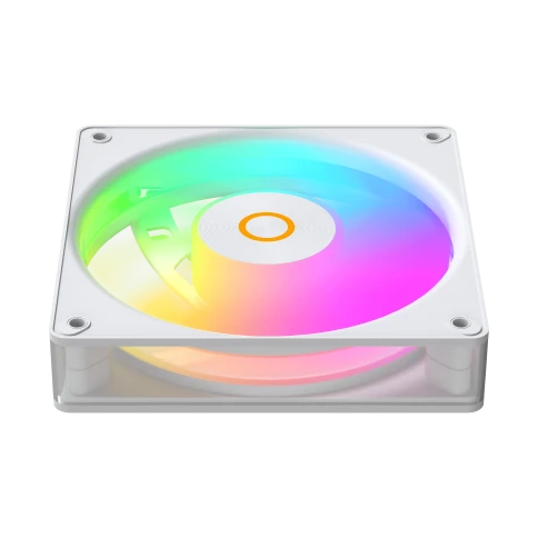 Кулер для корпуса/ Case Cooler Ocypus Gamma F12 Elite WH ARGB REVERSE BLADE (120x120x25mm, 4-pin PWM, ARGB, 56CFM, 26dBA, 1800RPM, White) фото 5
