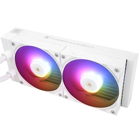 Водяное охлаждение для процессора/ Water Cooling System Thermalright Grand Vision 240 (240mm, LED, White, ARGB/ Fans: 2x120mm, 80.45CFM, 29.4dBA, 2150RPM/ Pump height 72.5mm, 6400RPM, Rad thickness 27mm/ S: 1700, 1200, 1851, 115X, 2011, 2066, AM5, AM4) фото 4