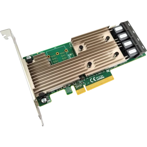 HBA адаптер Broadcom 9305-16i SGL PCIe 3.0 x8 LP, SAS/SATA 12G HBA, 16port (4*int SFF8643)/ LSI MegaRAID 9305-16i SGL PCIe 3.0 x8 LP, SAS/SATA 12G HBA, 16port (4*int SFF8643) фото 1