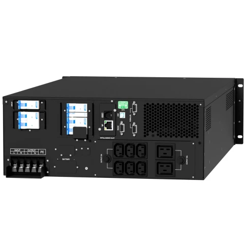 Источник бесперебойного питания/ ONTEK SM RT 6 (SB) PL, 6 кВА/6 кВт (PF=1) с внутренними аккумуляторными батареями, выходными клеммами и выходными розетками 6шт х С13, 2шт х С19, с выключателем сервисного байпаса и выходным выключателем, зарядное устройст фото 3