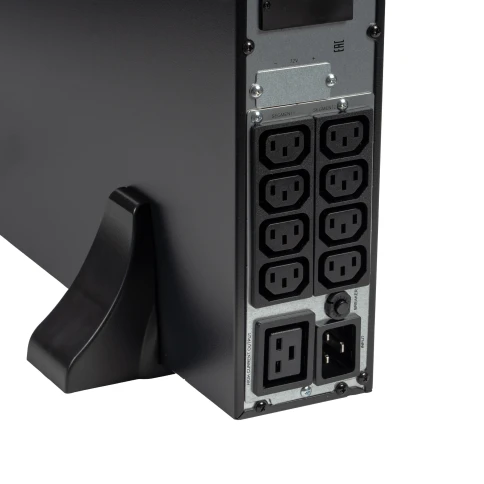 8775 SKAT-UPS 3000-RACK-ON-E P3 ИБП 3000ВА/3000 Вт, 2U, On-Line, синус, внешн. АКБ 72В (6х12В), 8хC13+1xC19, USB, RS232, слот для карт (SNMP, реле), EPO, ШхГхВ 440х602х86,5 масса 8.8 кг фото 17