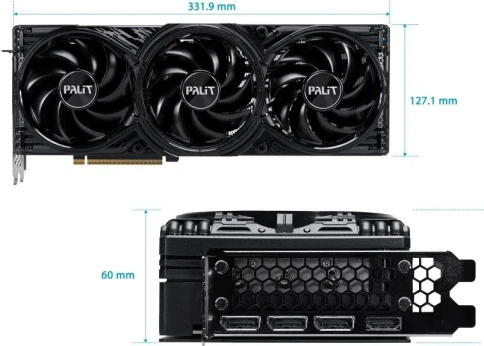 Видеокарта Palit PCI-E RTX5070 GAMINGPRO NVIDIA GeForce RTX 5070 12Gb 192bit GDDR7 2325/28000 HDMIx1 DPx3 HDCP Ret фото 13