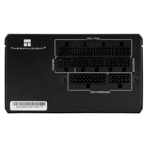 Блок питания 850W/ Power Supply Thermalright, 850W 80+ Gold (ATX, 3.1, PCIe 5.1, Full modular, 1x24(20+4)pin 600mm, 2xCPU 8(4+4)pin 650mm, 2xPCIe*2 8(6+2)pin 650+150mm, 1x12VHPWR PCIe 5.1 12+4pin 600mm, 2xSATA*4 450+150+150+150mm, 1xMOLEX4pin*3 500+150+15 фото 2