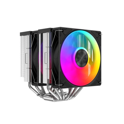 Кулер для процессора/ CPU Cooler SAMA A60L (265W, 4-pin PWM, 156.5mm, 6x6mm, ARGB, 2x120mm, 78CFM, 29dBA, 2200RPM, S: 1851/1700/1200/115X, AM5/AM4, silver) фото 3