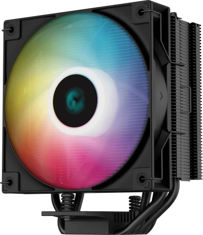 Кулер Deepcool AG400 Bk ARGB Soc-AM5/AM4/1200/1700/1851 черный/белый 4-pin 31.6dB Al+Cu 220W 614gr Ret (R-AG400-BKANMC-G-2) [R-AG400-BKANMC-G-2] фото 2