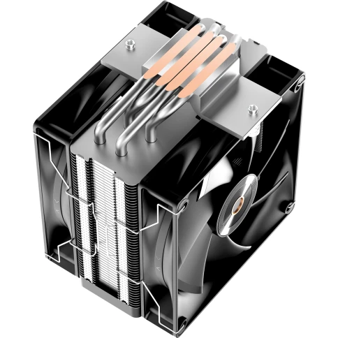 Кулер для процессора/ CPU Cooler Ocypus Delta A40 Elite BK Dual FAN (220W, 4-pin PWM, 156.7mm, Al/Cu, 4x6mm, 2x120mm, 73CFM, 29dBA, 2000RPM, S: 1851/1700/1200/115X, AM5/AM4, black) фото 4