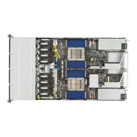 Серверная платформа/ ASUS RS700A-E13-RS4U, 1U, 2 x  SP5 LGA6096 400W, 24x DDR5 6400, 4x 3.5" hsb NVMe, 2x PCIex16+ 2x OCP3.0 x16, no LAN, 1+1 2000W фото 8