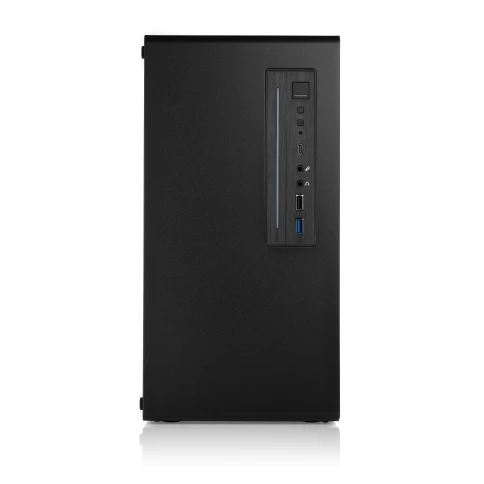 Корпус без блока питания/ Case Foxline FL-728TG, mATX, TG, 1xUSB3.0+1xUSB2.0+1xType-C(USB2.0)+1xARGB strip on front, Black фото 2