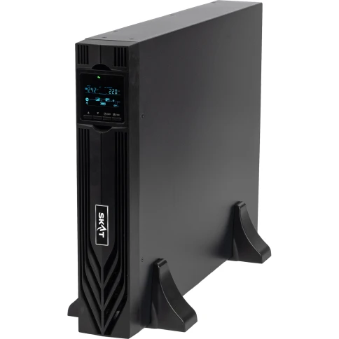 8772 ИБП SKAT-UPS 3000-RACK-ON-6X9 P3 3000ВА/3000 Вт, 2U, On-Line, синус, встр. АКБ 72В (6x9Ач), 2хSchuko+1xC19, USB, RS232, RS485, параллельный порт, слот для карт (SNMP, реле), EPO, ШхГхВ 440х605х88, масса 30.4 кг фото 3