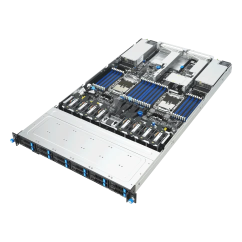 Серверная платформа/ ASUS RS700-E12-RS12U, 1U, 2 x Intel Xeon 6 LGA 4710, 32 x DDR5 6400, 12 x 2.5" hsb  NVMe/SATA*/SAS*, 2 x PCIE Gen5 x16, 2 x OCP3.0, 2 x M.2 Gen5 x2 (2280/2260)(VROC required for RAID), 1+1 2000W фото 4