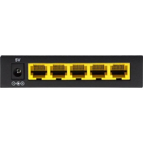 Коммутатор/ Unmanaged Switch 5x100Base-TX, metal case фото 1