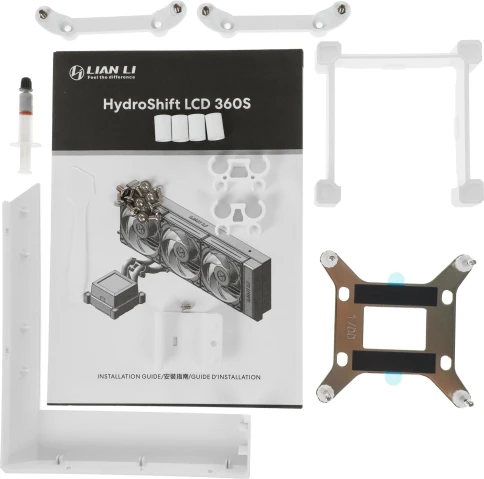 Система водяного охлаждения Lian-Li HydroShift LCD 360S Soc-AM5/AM4/1700/1851 белый 4-pin 29.8dB Al+Cu LCD 330W Ret (G89.GHSLCD36SW.R0) [G89.GHSLCD36SW.R0] фото 5