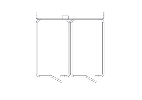 Horizontal Cable Organizer Uniprom Series, 2U, Steel Rings, 2 Rows фото 10
