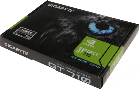Видеокарта Gigabyte PCI-E GV-N710D3-2GL 2.0 NVIDIA GeForce GT 710 2Gb 64bit DDR3 954/1600 DVIx1 HDMIx1 CRTx1 HDCP Ret low profile [GV-N710D3-2GL 2.0] фото 6
