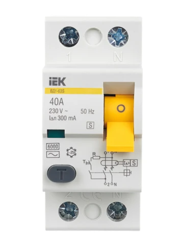 УЗО ВД1-63S 2Р 40А 300мА IEK фото 6