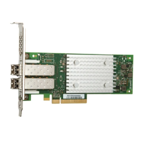 Qlogic QLE2742-SR-CK PCIe 3.0, x8, 2-ports, 32GFC, SR-Optic, трансиверы установлены, LP+FH brackets, OEM фото 1