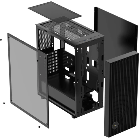 Корпус ПК без блока питания/ Case Ocypus Gamma C70 BK ARGB, Midi-Tower, TG, 4x120mm ARGB, 1xUSB-A 3.0 + 1xUSB 2.0, ATX, mATX, mITX Black фото 8