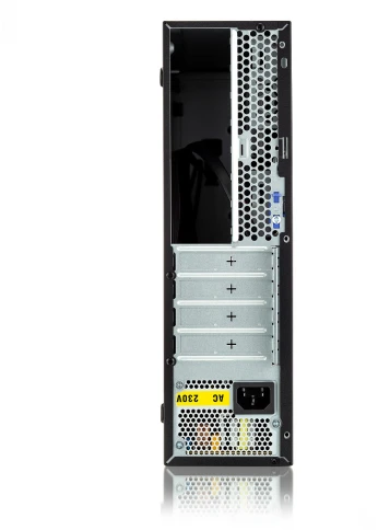 Корпус с блоком питания 300Вт./ Case Foxline FL-1001 mATX case, black, w/PSU TFX 300W, w/2xUSB2.0+2xUSB3.0, w/1xcombo audio, w/pwr cord, w/ 8cm FAN фото 4