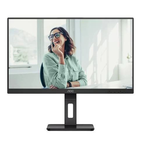 AOC Q27P3CV 27" 2560x1440, IPS, 75Hz, 20M:1, 350cd, 4 ms, 2xHDMI 1.4, DisplayPort 1.2, 4xUSB 3.2, DP+PD USB Type-C * 65W Speakers, RJ45, Height adj 150, pivot, VESA 100, 3Y, Black фото 1