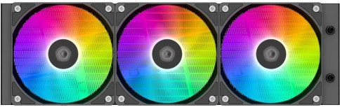 Система водяного охлаждения ID-Cooling SL360 XE ARGB Soc-AM5/AM4/1200/1700/1851 черный 4-pin 14-30dB Al+Cu LCD 350W Ret [SL360 XE] фото 3