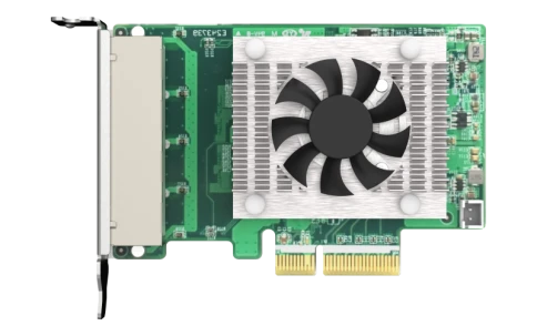 Сетевая карта/ QNAP QXG-2G4T-I225 4-port 2.5 GbE network expansion card, Controller I225-LM,  PCIe Gen2 x4, 3 x Brackets included (Full-height, Low-profile and Specialized for QNAP NAS) фото 6