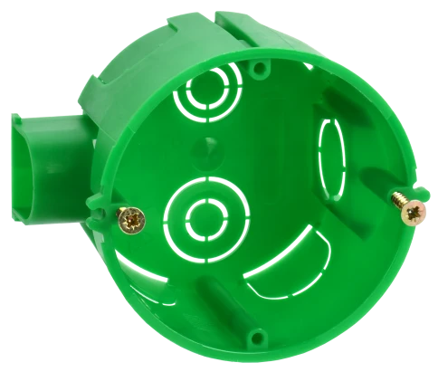 Коробка уст. КМ40004-10 блоч. для тв.стен 68х45 (ст.уз.) IEK фото 1