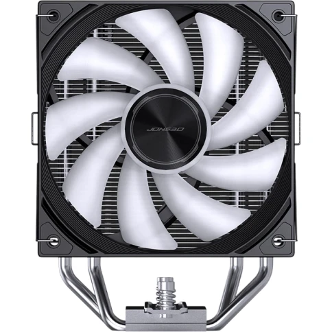 Кулер для процессора/ CPU Cooler JONSBO CA40 ARGB (225W, 4-pin PWM, 157mm, Al/Cu, 4x6mm, ARGB, 1x120mm, 69.61CFM, 32.6dBA, 1800RPM, S: 1851/1700/1200/115X, AM4/AM5 Black) фото 3