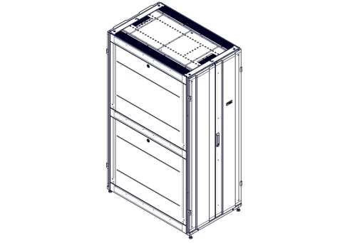 Systeme Electric mounting cabinet, Uniprom series, 42U-750/1200, 4pcs side panels, black фото 3