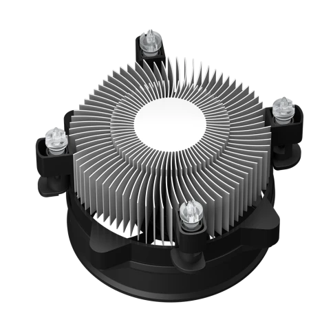 Кулер для ПК/ CPU Cooler PCCooler R120 (95W, 4-pin PWM, 60mm, Al, -mm, 1x95mm, 36.4CFM, 27.8dBA, 2700RPM, S: 1851/1700/1200/115X, black) фото 5