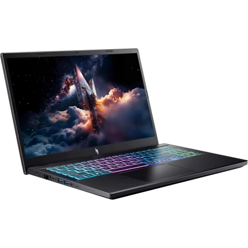 Ноутбук/ ACER Nitro V15 ANV15-A31-R6GF 15.6"(1920x1080 IPS (матовый, 165Hz) )/AMD Ryzen 7 170(3.2Ghz)/16384Mb/512PCISSDGb/noDVD/Ext:NVIDIA GeForce RTX 5060(8192Mb)/Cam/BT/WiFi/50WHr/war 1y/2kg/Black/NoOS фото 2