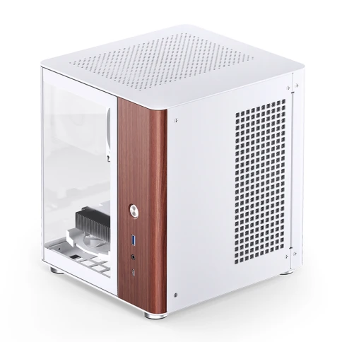 Корпус без блока питания/ Case JONSBO TK-0 White, Desktop SFF, TG, no fan, 1xUSB-A 3.2 + 1xUSB-C 3.2, SFX PSU Support, mITX White фото 9