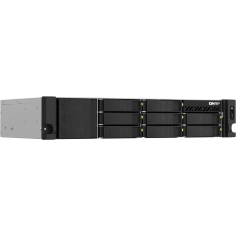 Сетевое хранилище без дисков/ SMB QNAP TS-873AeU-RP-4G NAS 8 HDD trays, 2x 2.5 GbE. 64-bit 4-core AMD V1500B 2,2 GHz, 4 GB. RAM (1*4 GB) up to 32GB (2*16 GB), 2 x M2 2280 (PCIe Gen3 x 1), 2xPSU W/o rail kit RAIL-B02 фото 2