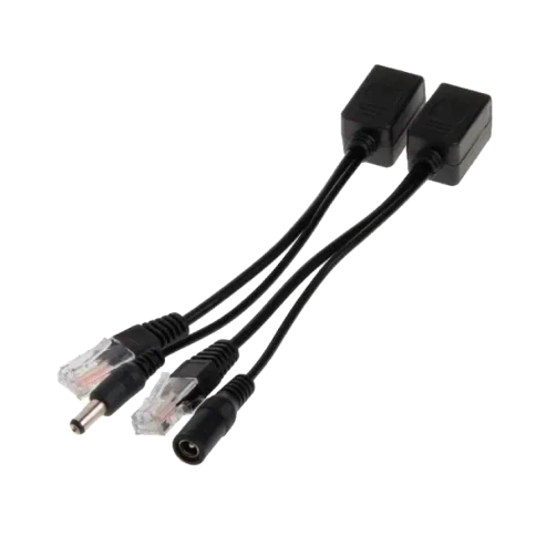 Passive PoE инжектор и сплиттер до 60V/ Passive PoE инжектор и сплиттер до 60V. Комплект позволяет подать данные и питание на IP устройства без поддержки PoE. Рабочее напряжение: 5V-60V DC. Скорость передачи данных: 10/100 Мбит/с. Пины питаниия PoE: 4,5(+ фото 1