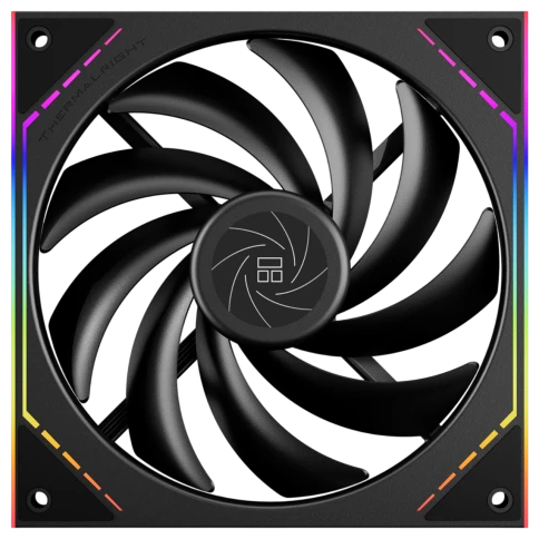 Кулер для корпуса/ Case Cooler Thermalright TL-M14 (140x144x25mm, 4-pin PWM, ARGB, 88.75CFM, 23.7dBA, 1500RPM, Black) фото 1