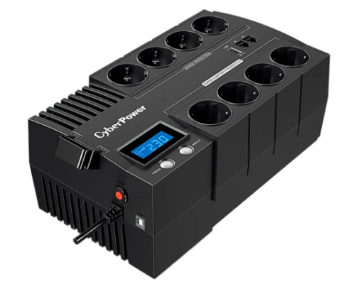 ИБП CyberPower BR700E, Line-Interactive, 700VA/420W,  8 (4+4) Schuko розеток, USB./ UPS CyberPower BR700E, Line-Interactive, 700VA/420W, 8 (4+4) Schuko sockets, USB. фото 1