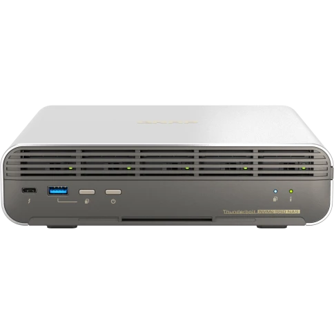 Сетевое хранилище без дисков/ SMB QNAP TBS-h574TX-i3-12G 5-bay E1.S or M.2 2280 PCIe NVMe, Intel Core i3-1320PE 8C(4P+4E)/12T up to 4.50GHz, 12 GB RAM, 1 x 10 GBASE-T, 2xUSB 3.2 Gen 1 port, 1xUSB 2.0 port, HDMI Output фото 1