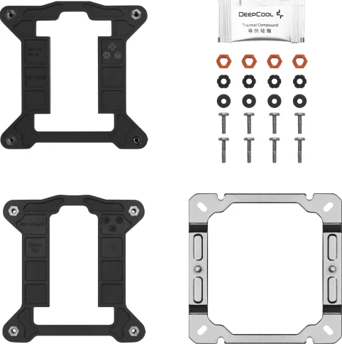 Кулер Deepcool AG400 Soc-AM5/AM4/1200/1700/1851 серебристый/черный 4-pin 18-31.6dB Al+Cu 220W 614gr Ret (R-AG400-BKNNMN-G-1) [R-AG400-BKNNMN-G-1] фото 9