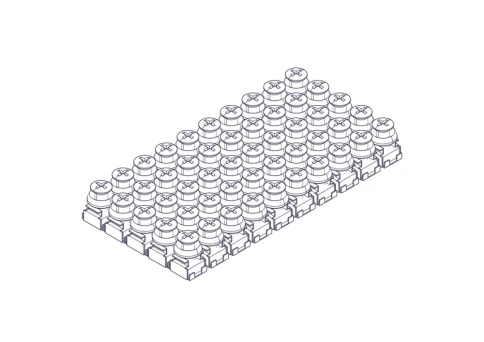 Mounting kit Systeme Electric, Uniprom series, M6 (screw, washer, snap nut), pack of 50 pcs. фото 11